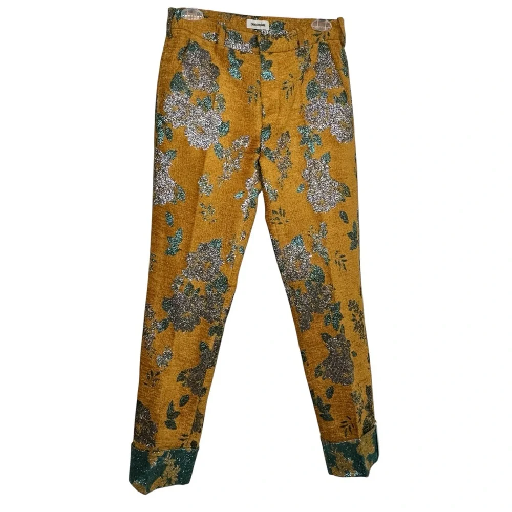 Zadig & Voltaire Monarque Pist Velvet Pants Size 34